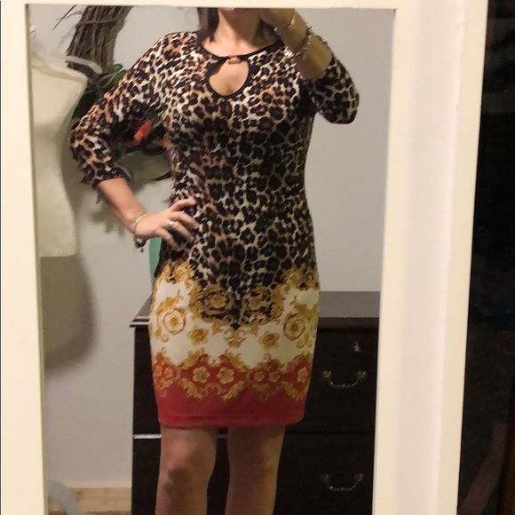 NWOT leopard print dress - Picture 1 of 3